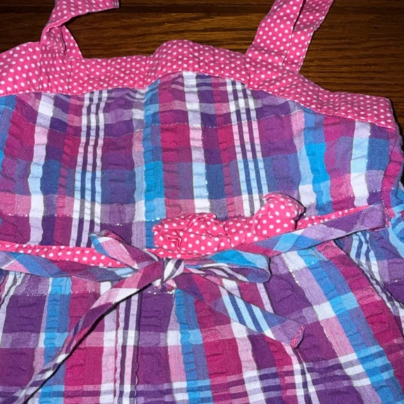 Youngland Vibrant Pink and Blue Plaid Dress - Picture 6 of 6